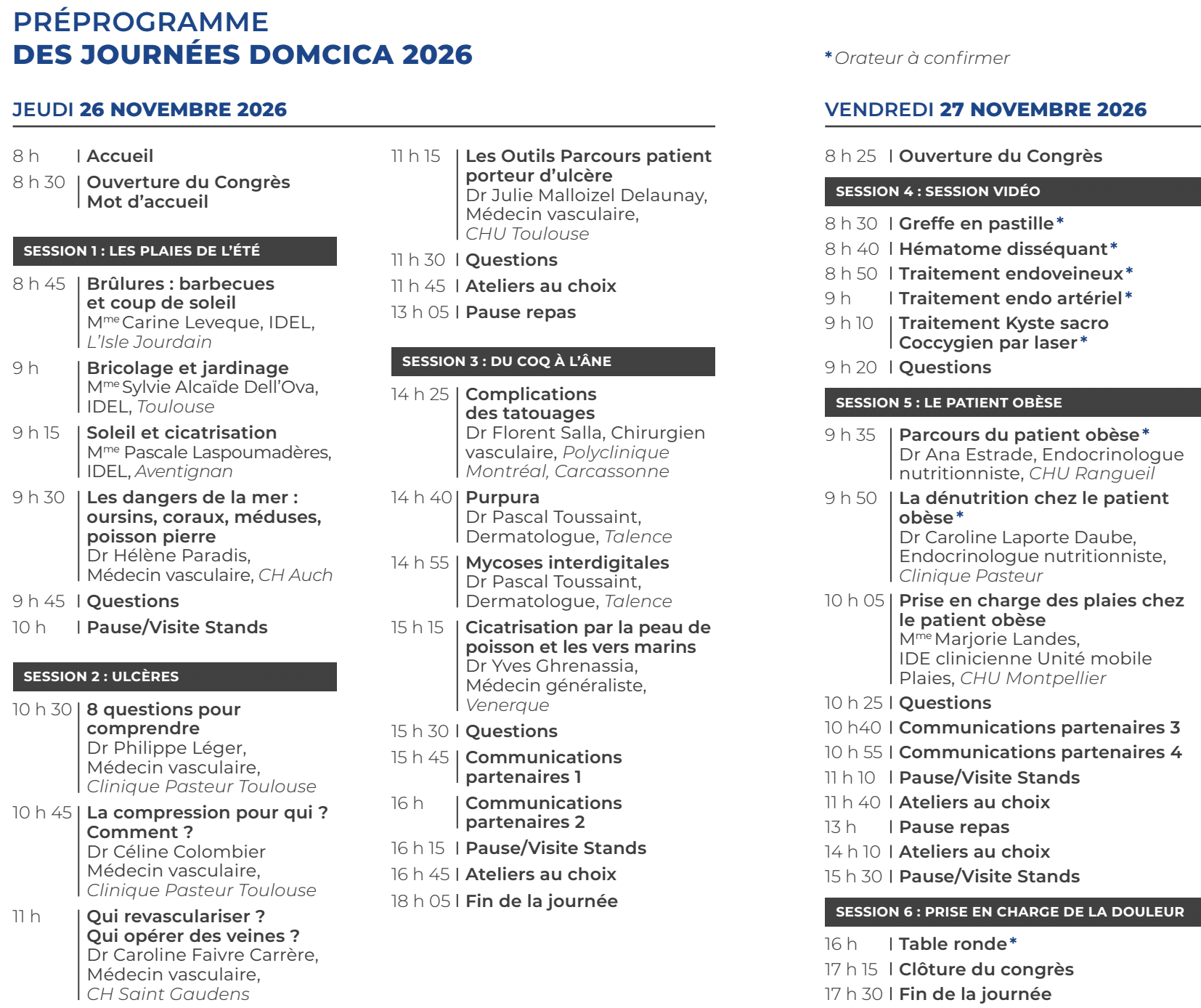 JDC26 Préprogramme